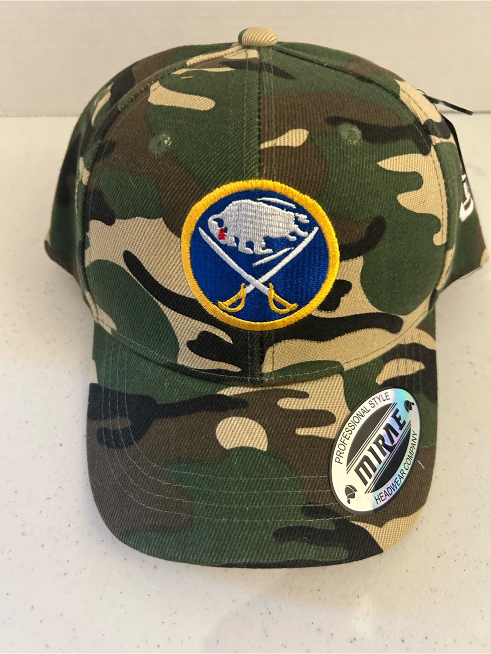 Buffalo Sabres Camo Mens Cap - Green & Brown Camo one size/velcro adjustable